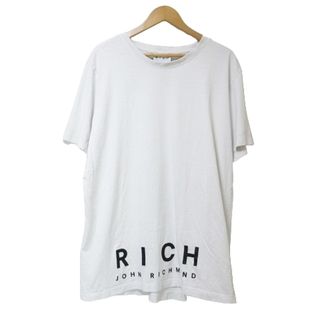 ジョンリッチモンド(JOHN RICHMOND)のジョンリッチモンド Tシャツ 半袖 カットソー ロゴ プリント 白 IBO53(Tシャツ/カットソー(半袖/袖なし))