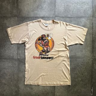 70s ポートランドトレイルブレザー tシャツ USA製 L NBA(Tシャツ/カットソー(半袖/袖なし))