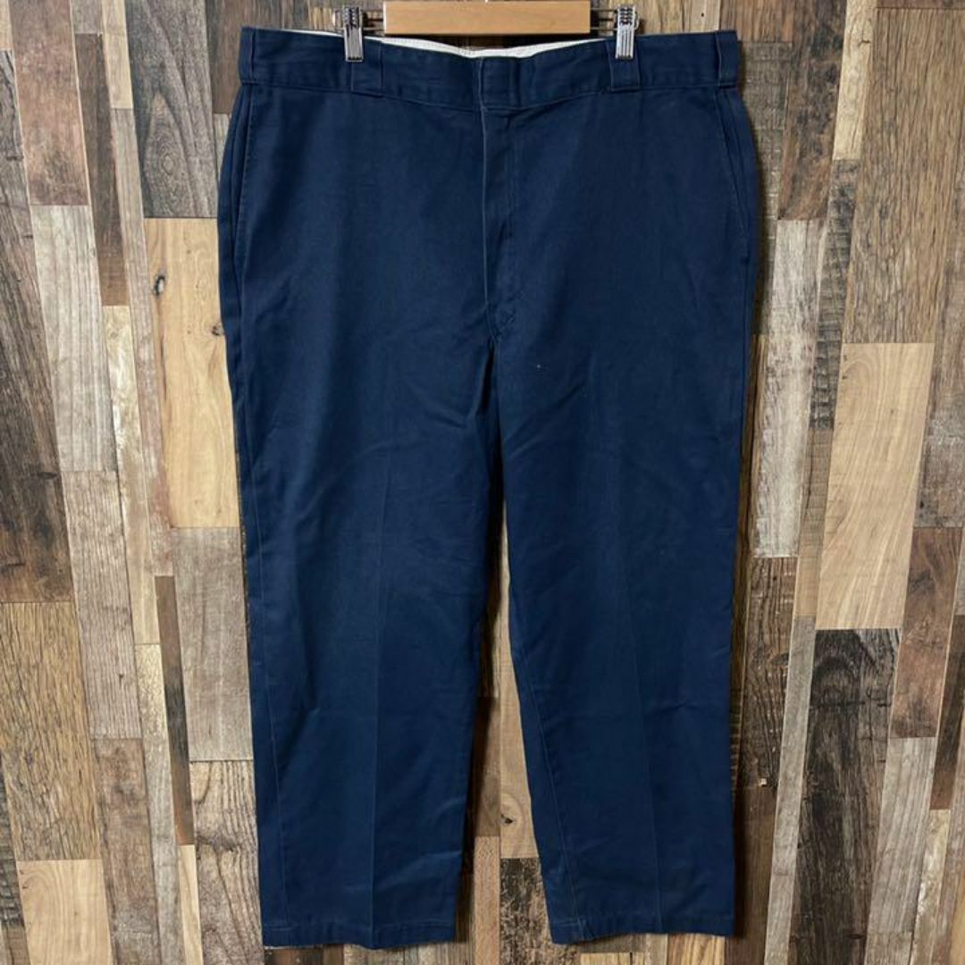 Dickies(ディッキーズ)のディッキーズ ワーク ネイビー ロゴ 40 2XL パンツ メンズ 古着 90s メンズのパンツ(ワークパンツ/カーゴパンツ)の商品写真