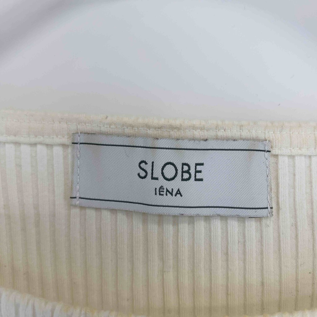 SLOBE IENA(スローブイエナ)のSLOBE IENA スローブイエナ レディース ニット/セーター ホワイト リブニット レディースのトップス(ニット/セーター)の商品写真