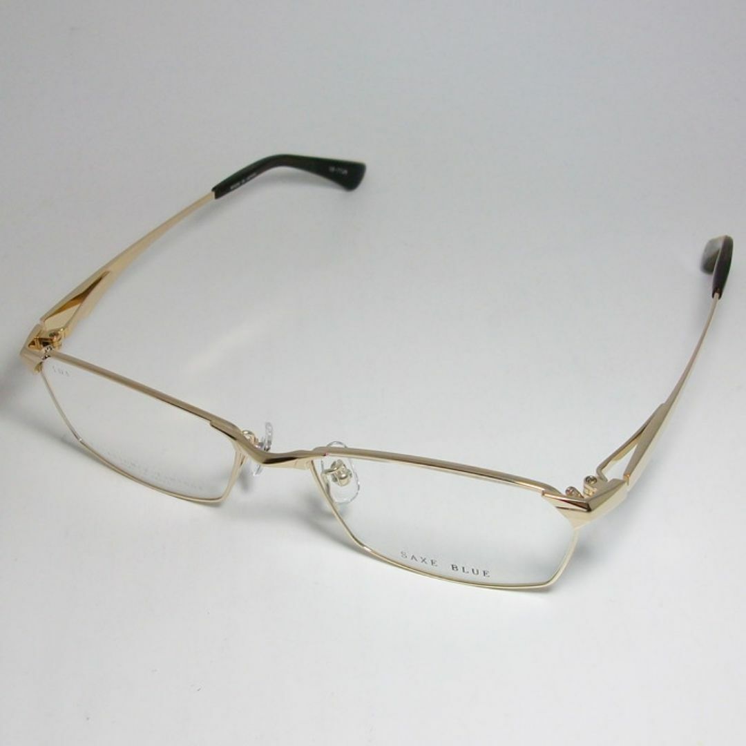 SB7128-1-55 SAXE BLUE ザックスブルー メガネ フレーム メンズのファッション小物(サングラス/メガネ)の商品写真