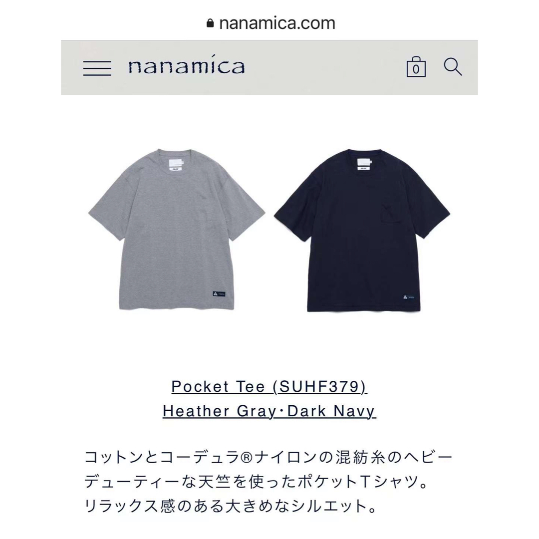 nanamica(ナナミカ)のナナミカ nanamica パレス PALACE コラボ ポケットＴシャツ S メンズのトップス(Tシャツ/カットソー(半袖/袖なし))の商品写真