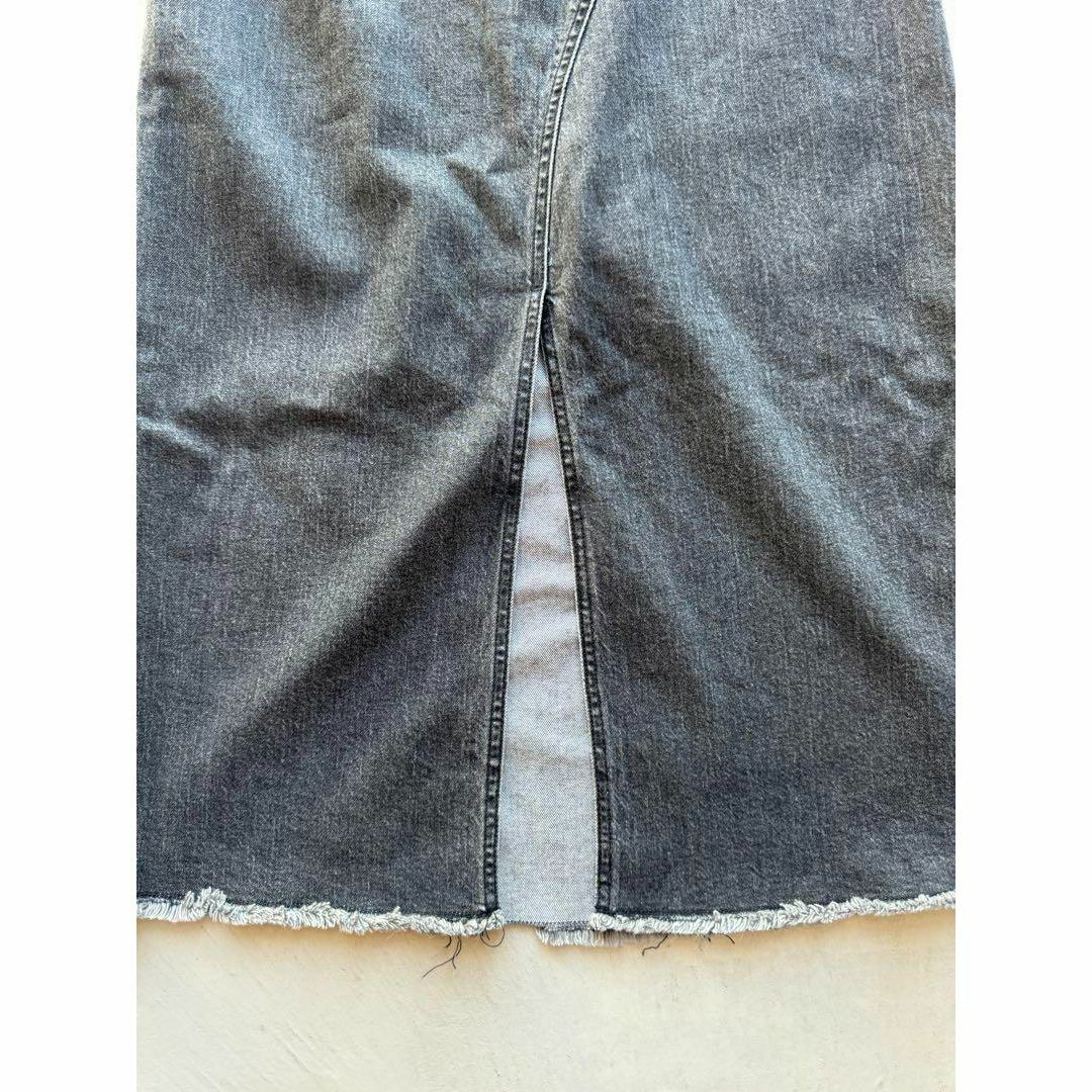 《MICA&DEAL》マイカアンドディール ヘムフリンジデニムスカート f880 レディースのスカート(ロングスカート)の商品写真