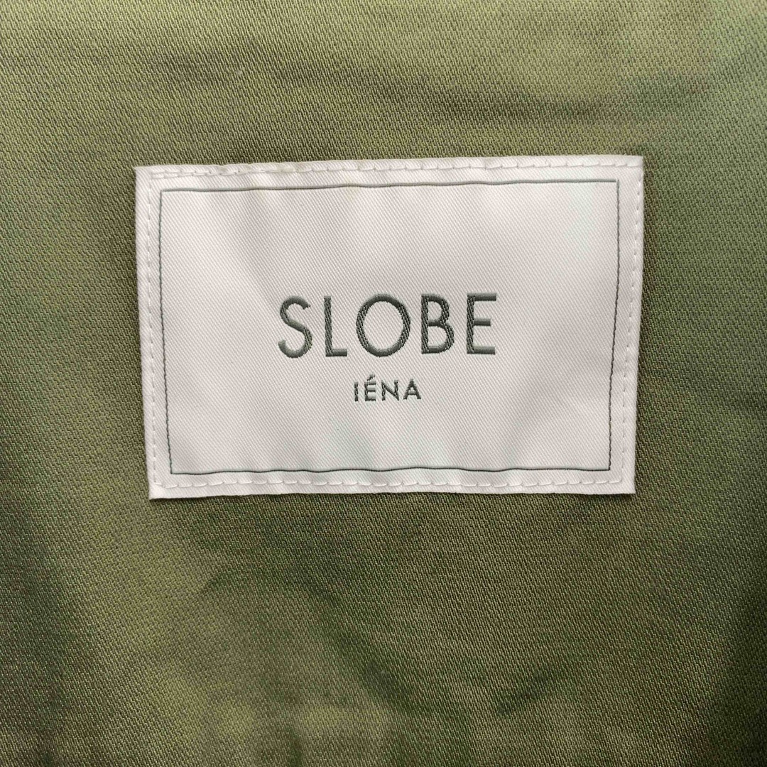 SLOBE IENA(スローブイエナ)のSLOBE IENA スローブイエナ レディース ミリタリージャケット 薄手 カーキ 綿100％ レディースのジャケット/アウター(ミリタリージャケット)の商品写真