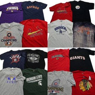 古着卸 まとめ売り プロチーム 半袖Tシャツ 16枚セット (メンズ L ) MLB NBA NFL MS9418(その他)