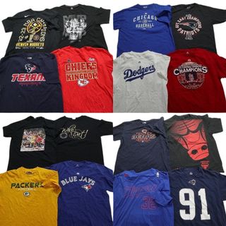 古着卸 まとめ売り プロチーム 半袖Tシャツ 16枚セット (メンズ L ) MLB NBA NFL MS9417(その他)