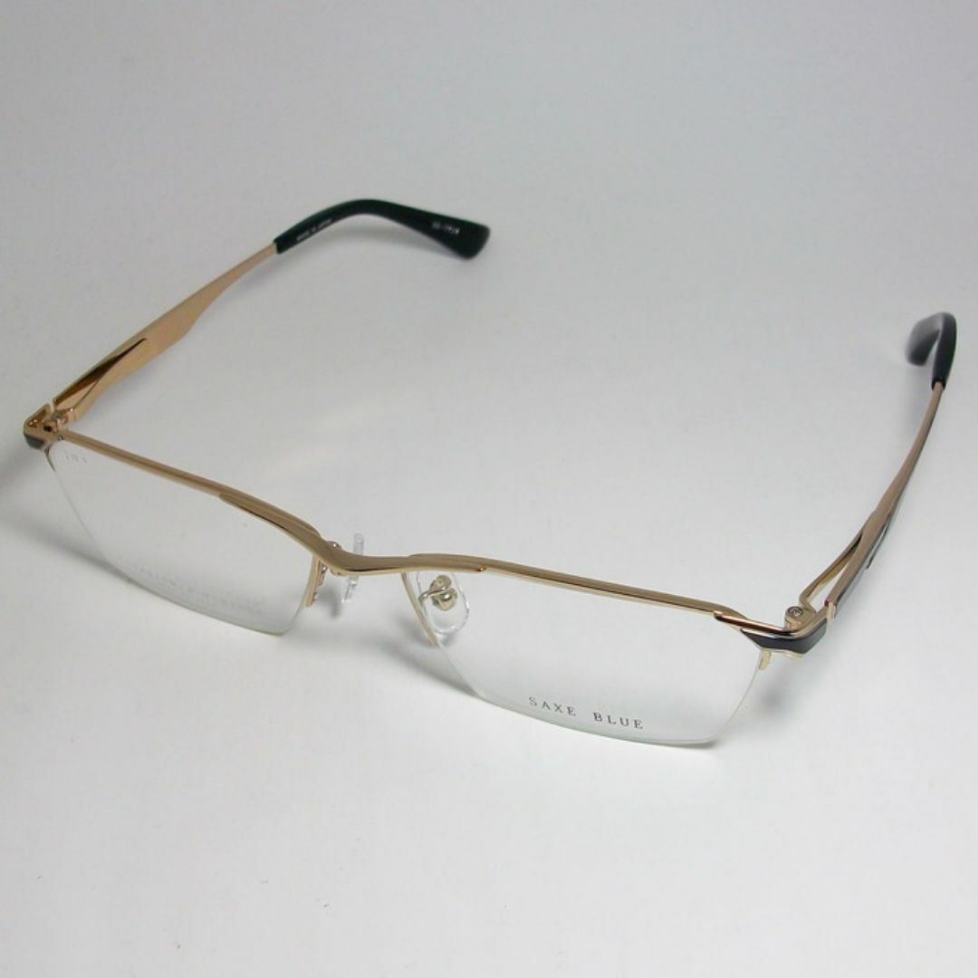 SB7131-1-57 SAXE BLUE ザックスブルー メガネ フレーム メンズのファッション小物(サングラス/メガネ)の商品写真