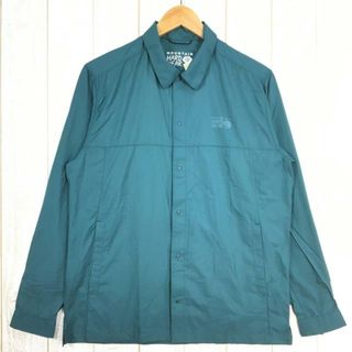 MENs S マウンテンハードウェア コア エアシェル シャツ ジャケット Kor AirShell Shirt Jacket ウィンドシェル MOUNTAIN HARDWEAR OE0400 318 Aqua Green グリーン系(その他)