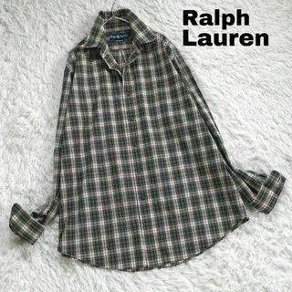 ラルフローレン(Ralph Lauren)の47X 春秋ラルフローレン BD長袖シャツ チェック ポニー刺繍レディース古着(シャツ/ブラウス(長袖/七分))