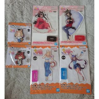 新品 6点セット アクリルプレート ラバーキーホルダー ウマ娘