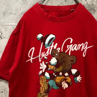 Hustle Gang クマ 雪合戦 アメリカ輸入 かわいい Tシャツ(Tシャツ/カットソー(半袖/袖なし))