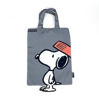 SNOOPY - スヌーピー PopUp フラットトート ドッグボウル バッグ サブバッグ ダイカット