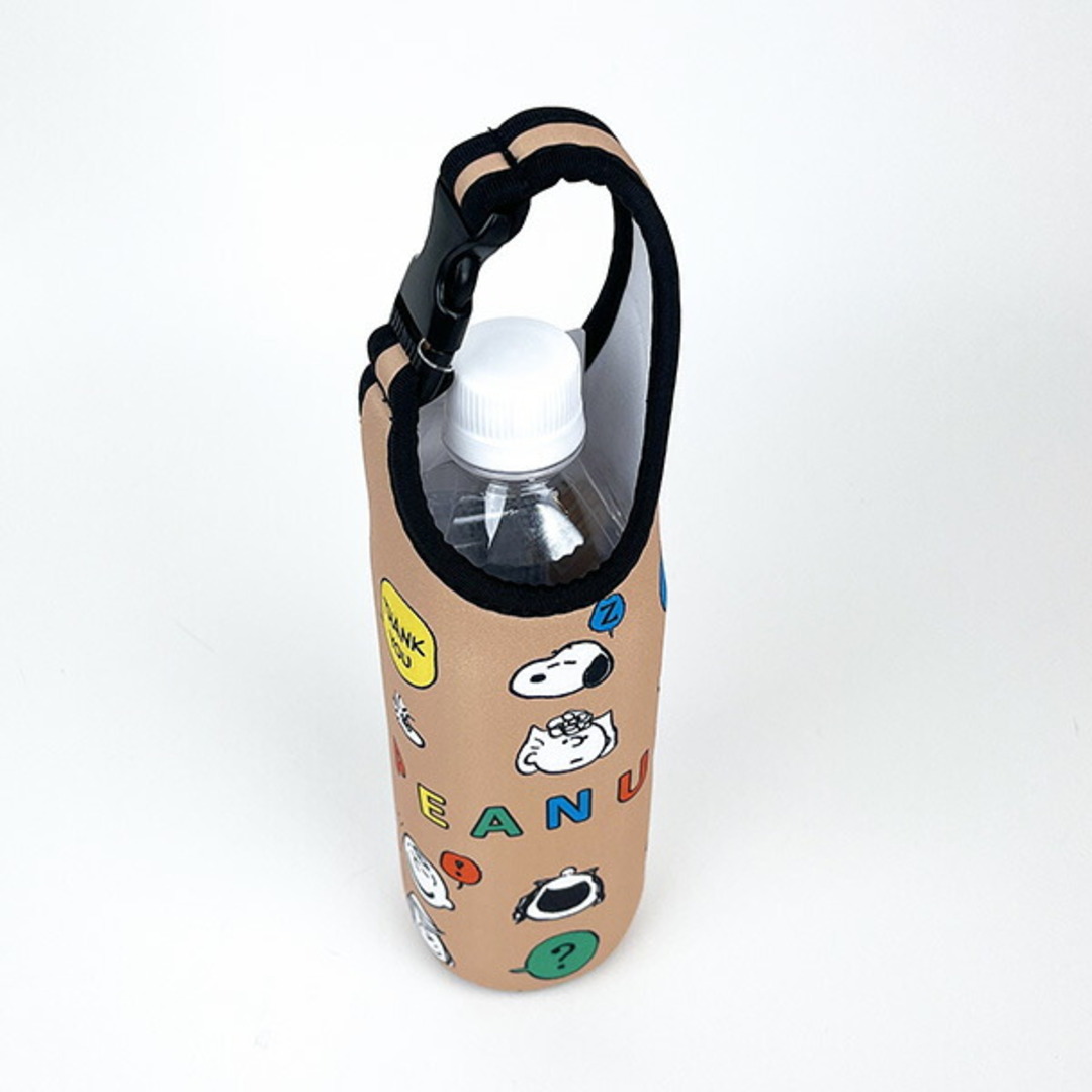 SNOOPY(スヌーピー)のスヌーピー ペットボトルカバー 600ml フェイス パリ バックル付 サマー レディースのバッグ(ショルダーバッグ)の商品写真