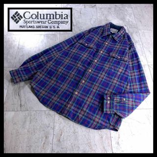 コロンビア(Columbia)の90s 古着 Columbia ヘビー ネルシャツ チェック 98年製(シャツ)