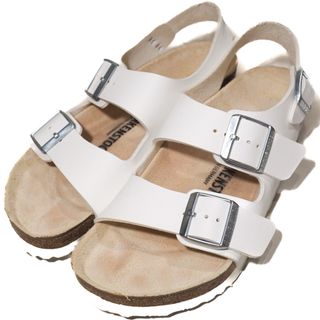 ビルケンシュトック(BIRKENSTOCK)のビルケンシュトック　ミラノ ホワイト　38　24.5cm レギュラー幅(サンダル)