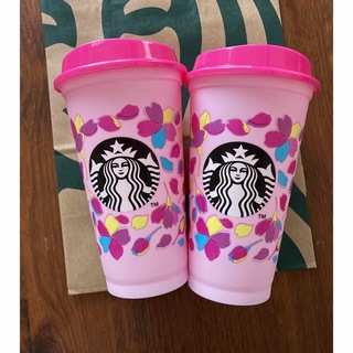 Starbucks Coffee - スタバ　カラ－チェンジングリユ－ザブルカップ2つ