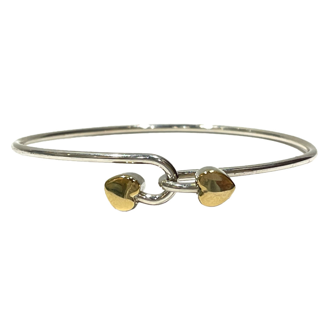 TIFFANY&Co. バングル ソリッド ダブル ハート SV925 K18YG TIFFANY&Co. バングル ソリッド ダブル ハート SV925 K18YG