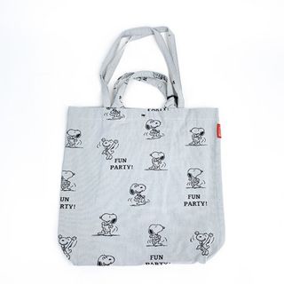 SNOOPY - スヌーピー ジャガードトートバッグ (グレー) ルートート (ROOTOTE) SNOOPY