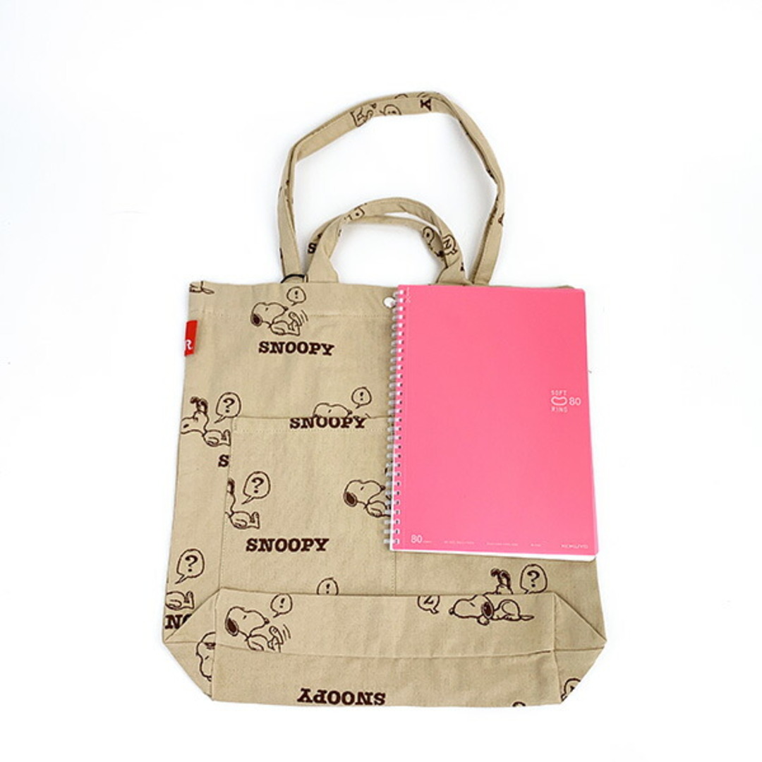 SNOOPY(スヌーピー)のスヌーピー ジャガードトートバッグ (ベージュ) ルートート (ROOTOTE) SNOOPY レディースのバッグ(トートバッグ)の商品写真