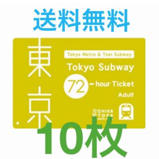 東京メトロ Tokyo Subway 東京サブウェイ チケット 都営地下鉄 72(鉄道乗車券)