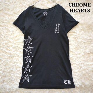 Chrome Hearts - 美品⭐︎CHROME HEARTS　クロムハーツ　プリントTシャツ　Vネック　黒