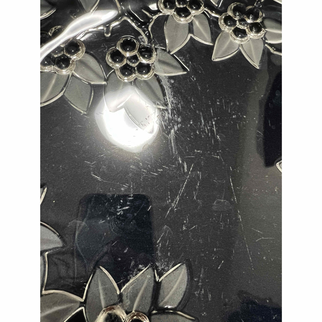 ドイツ製　WALTHER GLASSワルタ－グラス　立体花と実　直径32cm大皿 インテリア/住まい/日用品のキッチン/食器(食器)の商品写真