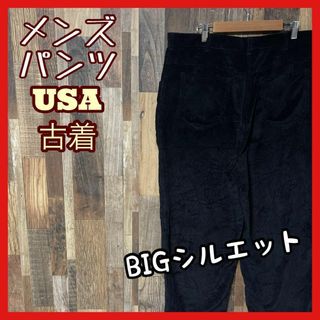 コーディロイ メンズ ブラック XL 36 パンツ USA古着 90s(その他)