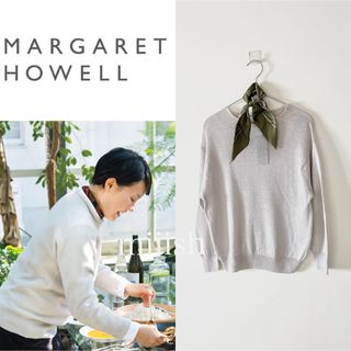 マーガレットハウエル(MARGARET HOWELL)の新品タグ付 マーガレットハウエル リネンウール ロールネックニット  3.1万(ニット/セーター)