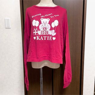 ケイティー(Katie)のkatie souvenir bearロングTシャツ　ケイティ(Tシャツ(半袖/袖なし))