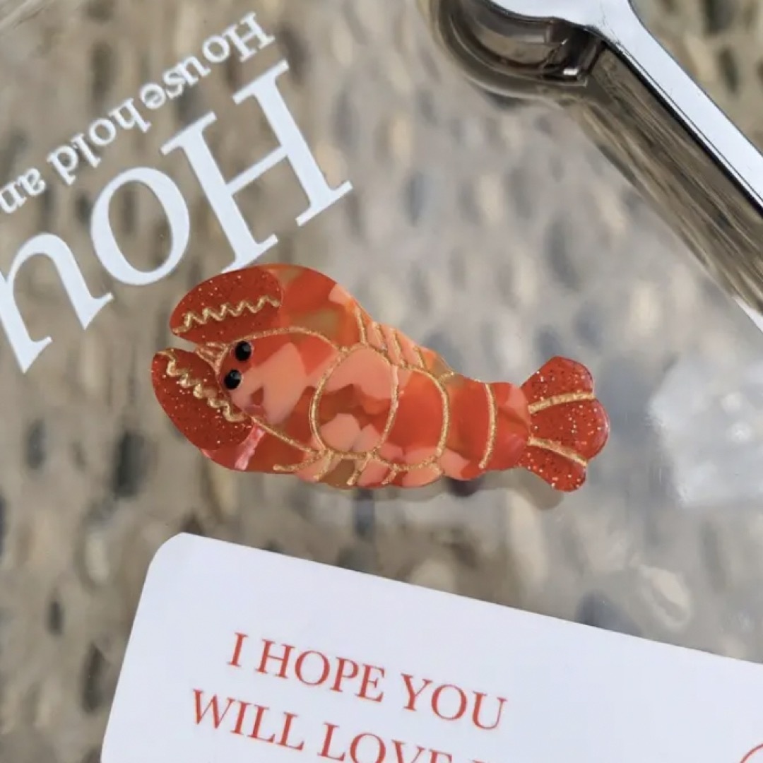Lobster Hair Claw ヘアアクセサリー　ミニヘアクリップ　バレッタ レディースのヘアアクセサリー(バレッタ/ヘアクリップ)の商品写真