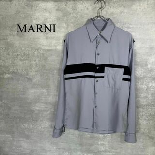 Marni - 『MARNI』マルニ (44) ボーダー切替シャツ