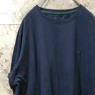 NAUTICA 刺繍 ワンポイント シンプル アメリカ輸入 Tシャツ