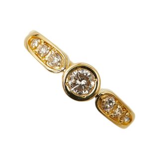 美品 K18YG イエローゴールド リング 指輪 ダイヤ 0.30ct 【1-0149501】(リング(指輪))