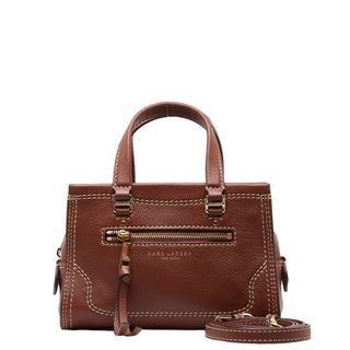 マークジェイコブス(MARC JACOBS)の美品 マークジェイコブス 型押しロゴ ハンドバッグ ショルダーバッグ2way M0015022 900 レザー レディース MARC JACOBS 【1-0149849】(ショルダーバッグ)