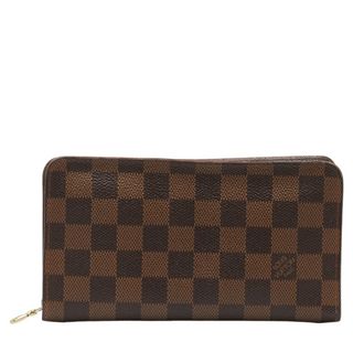 ルイヴィトン(LOUIS VUITTON)のルイ ヴィトン ダミエ ポルトモネ ジップ 長財布 ラウンドファスナー N61728 PVC レディース LOUIS VUITTON 【1-0149911】(財布)