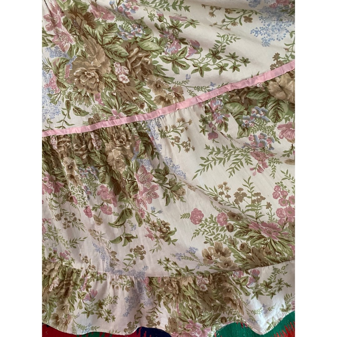 古着 ビンテージ 70s USA クラシカル ガーリー 総柄 花柄 古着 ビンテージ 70s USA クラシカル ガーリー 総柄 花柄