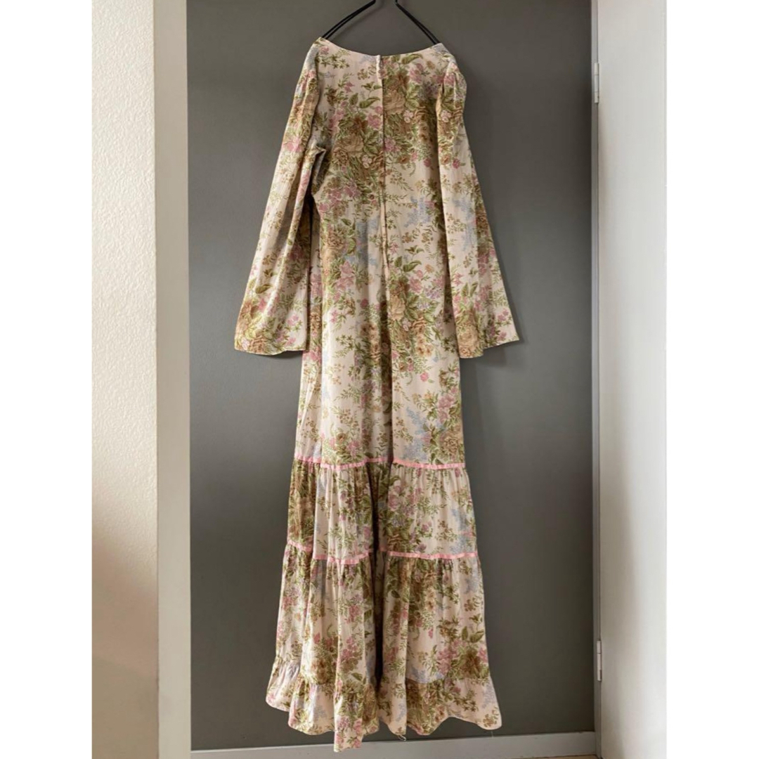 古着 ビンテージ 70s USA クラシカル ガーリー 総柄 花柄 古着 ビンテージ 70s USA クラシカル ガーリー 総柄 花柄