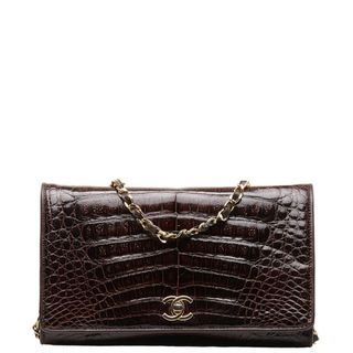 シャネル(CHANEL)のシャネル クロコダイル ココマーク チェーンショルダーバッグ レザー レディース CHANEL 【201-50311】(ショルダーバッグ)