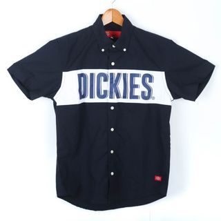 ディッキーズ 半袖シャツ トップス カットソー メンズ Mサイズ ネイビー Dickies