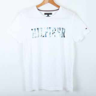 トミーヒルフィガー(TOMMY HILFIGER)のトミーヒルフィガー 半袖Ｔシャツ トップス カットソー メンズ Mサイズ ホワイト TOMMY HILFIGER(Tシャツ/カットソー(半袖/袖なし))