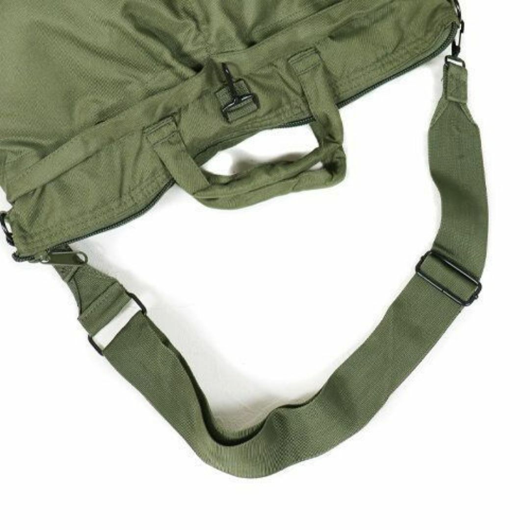 USミリタリー ヘルメットバック　ショルダーバッグ トートバッグ　オリーブ メンズのバッグ(メッセンジャーバッグ)の商品写真