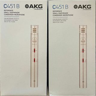 アーカーゲー(AKG)の【最終値下げ】【美品】AKG C451B コンデンサーマイク ×2 オプション付(マイク)