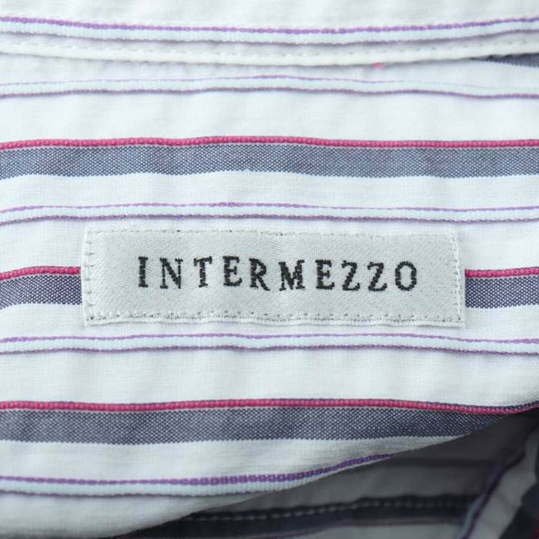インターメッツォ 半袖シャツ トップス カットソー メンズ Mサイズ ホワイト INTERMEZZO メンズのトップス(シャツ)の商品写真