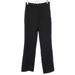 ナマチェコ(NAMACHEKO)のNAMACHEKO ナマチェコ 22AW Penzer Faux-fur Trim Wool Trousers ファートラウザーパンツ NW22 504 N2026 ブラック S(その他)