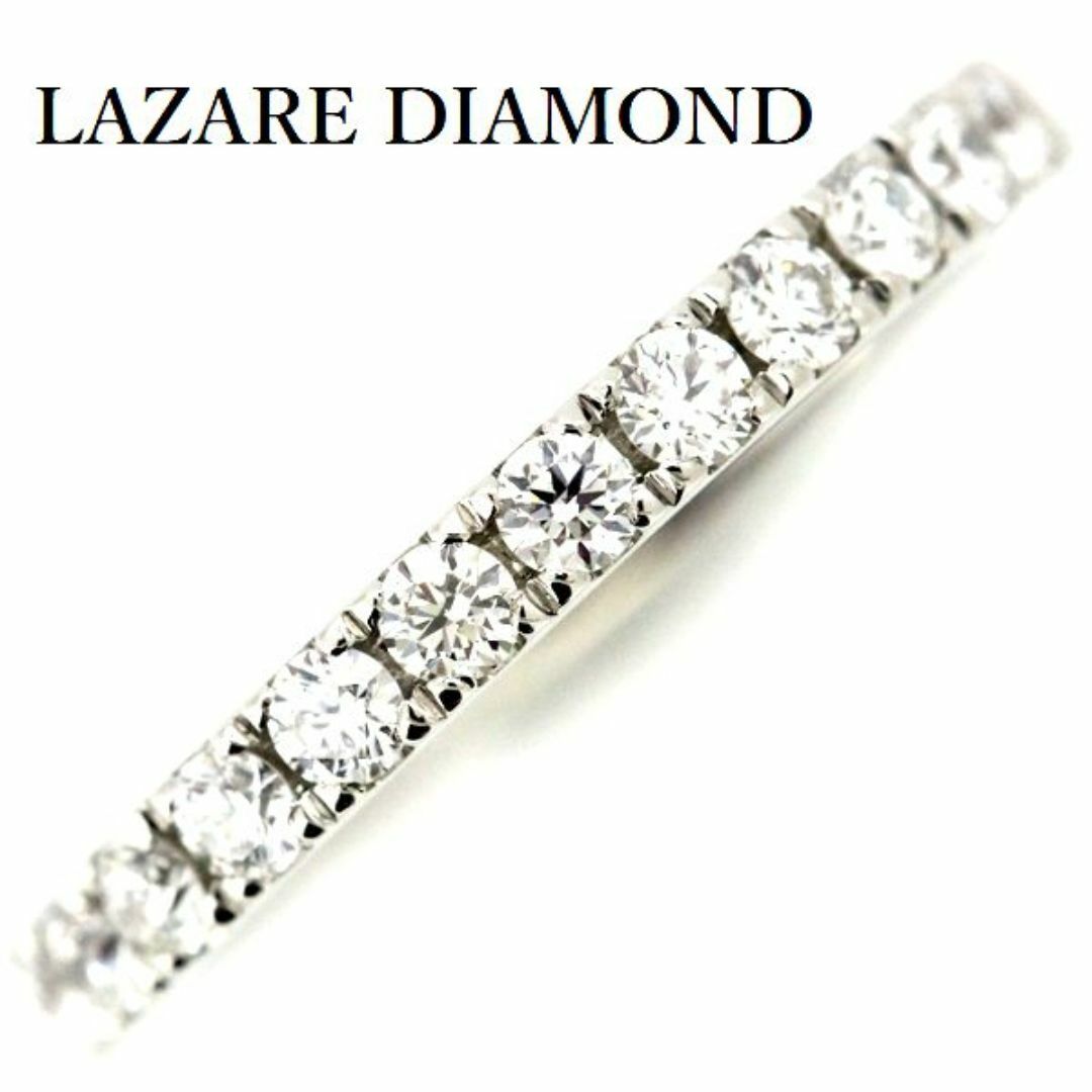 ラザール ダイヤモンド 0.29ct ハーフエタニティー リング Pt950 レディースのアクセサリー(リング(指輪))の商品写真