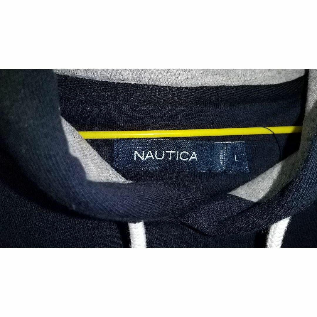 NAUTICA(ノーティカ)の新品未使用Nautica　ノーティカ 紺　青　パーカー　Lサイズ　　ノーチカ メンズのトップス(パーカー)の商品写真