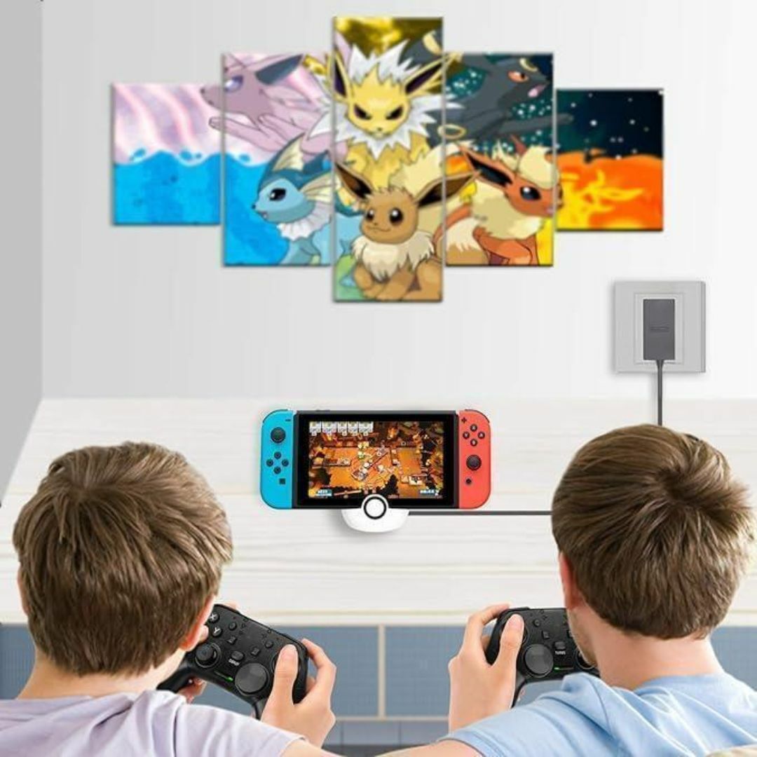 Switch 小型充電スタンド ドック ポケモン モンスターボール風 かわいい エンタメ/ホビーのゲームソフト/ゲーム機本体(その他)の商品写真