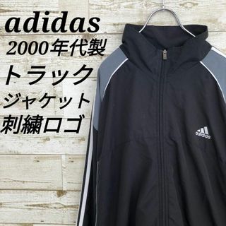 アディダス(adidas)の【k6758】USA古着アディダス00s当時物トラックジャケットジャージ刺繍ロゴ(ナイロンジャケット)