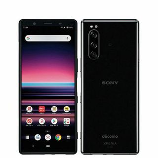 ソニー(SONY)の【中古】 SO-01M Xperia 5 ブラック SIMフリー 本体 ドコモ スマホ ソニー エクスぺリア  【送料無料】 so01mbk6mtm(スマートフォン本体)