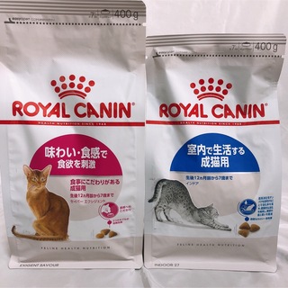 ロイヤルカナン(ROYAL CANIN)の夏にまけない！ロイヤルカナン　インドア成猫　と　味わい食感　400g1袋ずつ(猫)